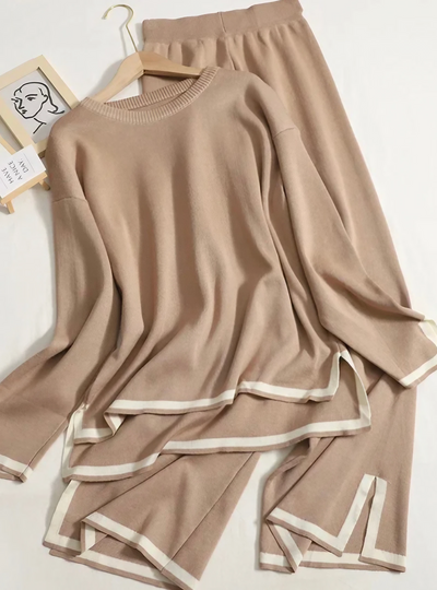Elegant knitted lounge set