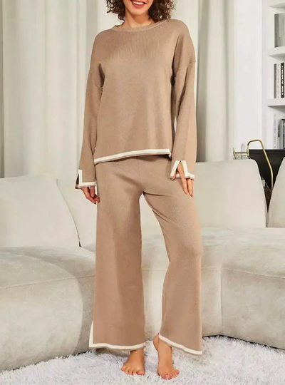 Elegant knitted lounge set