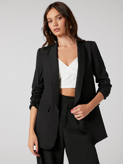 Blazer med åpen front