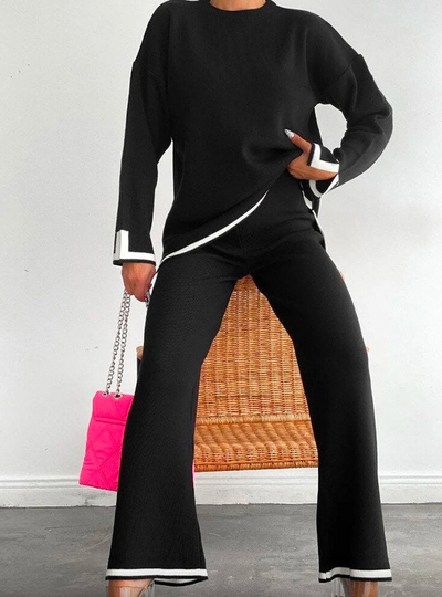 Elegant knitted lounge set