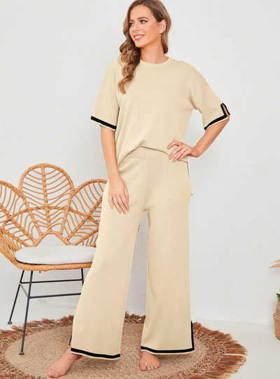 Elegant knitted lounge set