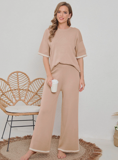 Elegant knitted lounge set