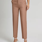 Høyt Liv Cropped Skinny Bukser i Woven Stoff – Tynn Passform 0