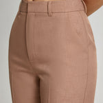 Høyt Liv Cropped Skinny Bukser i Woven Stoff – Tynn Passform 1