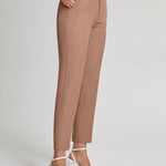 Høyt Liv Cropped Skinny Bukser i Woven Stoff – Tynn Passform 3