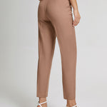 Høyt Liv Cropped Skinny Bukser i Woven Stoff – Tynn Passform 4