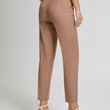 Høyt Liv Cropped Skinny Bukser i Woven Stoff – Tynn Passform 4