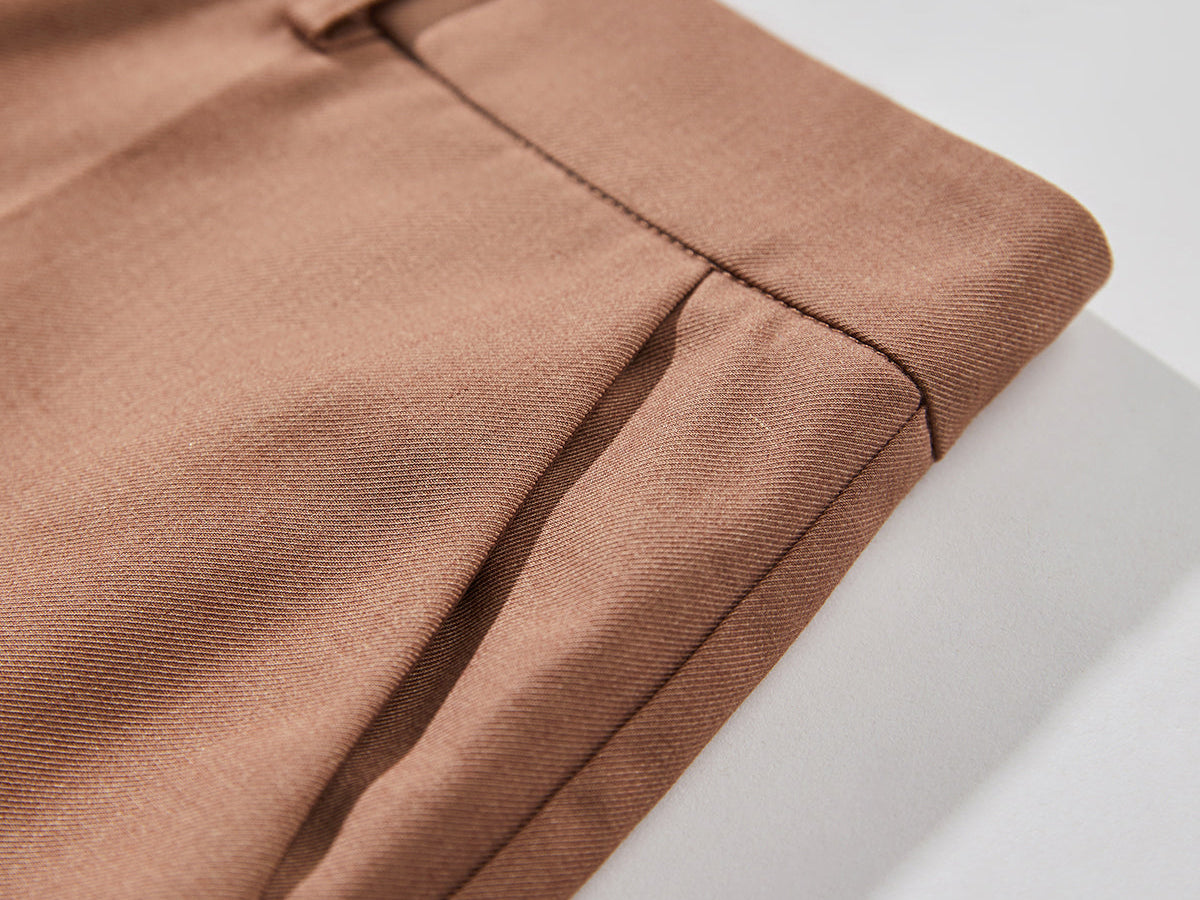 Høyt Liv Cropped Skinny Bukser i Woven Stoff – Tynn Passform 6