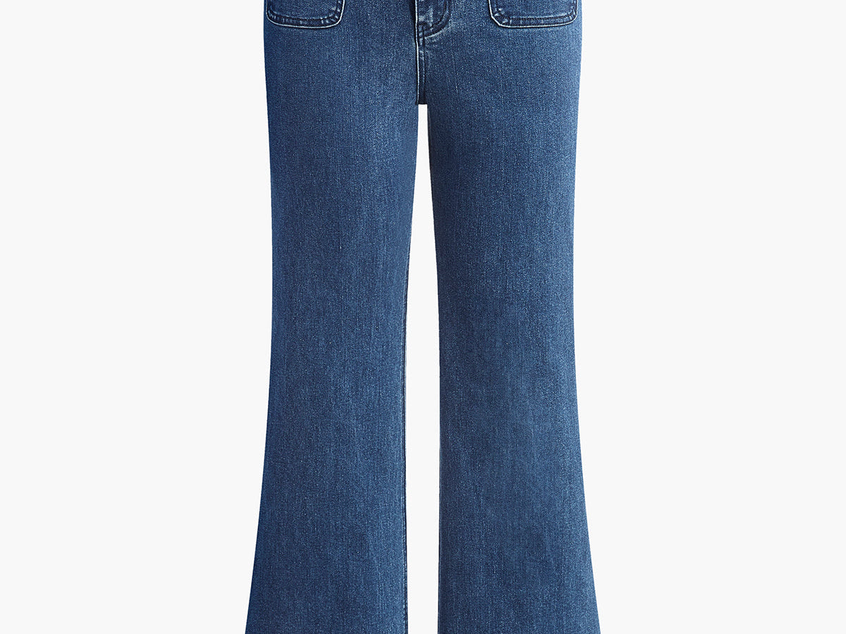 Høyt liv med lommedetaljer og vide benjeans – Denim 7