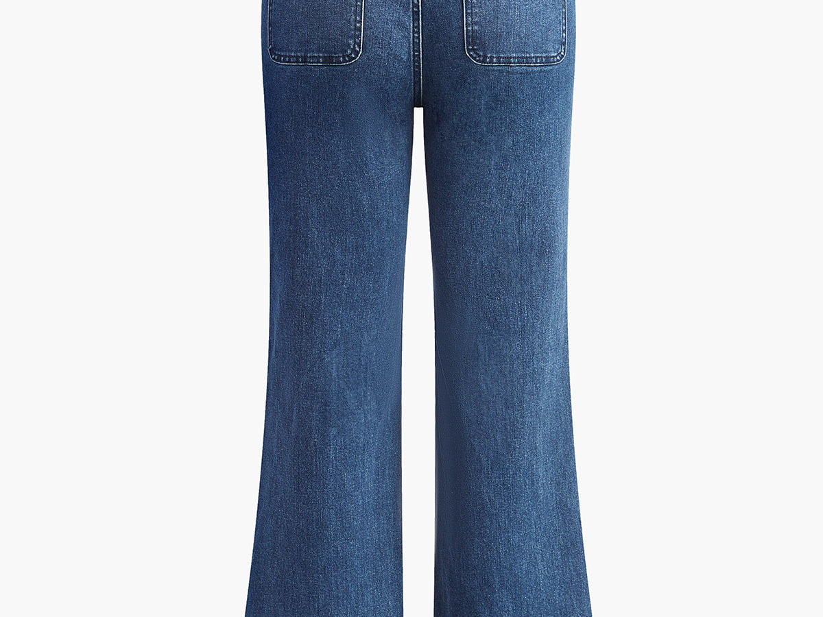 Høyt liv med lommedetaljer og vide benjeans – Denim 8