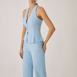 Kosefull Sett med Bomull og Lin – Vest med Slim Fit Bukser 3