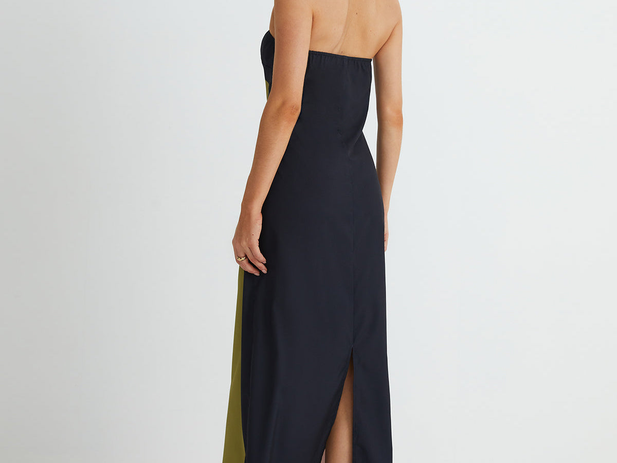 Lang Floral Print Split Tube Maxi Kjole – Lett og Komfortabel Maxikjole Dame til Bryllup 2