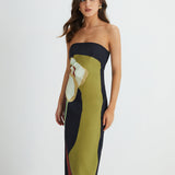 Lang Floral Print Split Tube Maxi Kjole – Lett og Komfortabel Maxikjole Dame til Bryllup 5