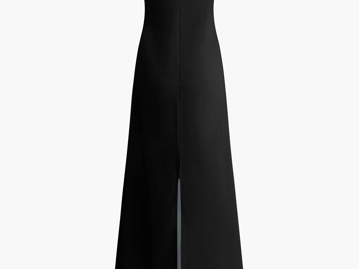 Lang Floral Print Split Tube Maxi Kjole – Lett og Komfortabel Maxikjole Dame til Bryllup 7