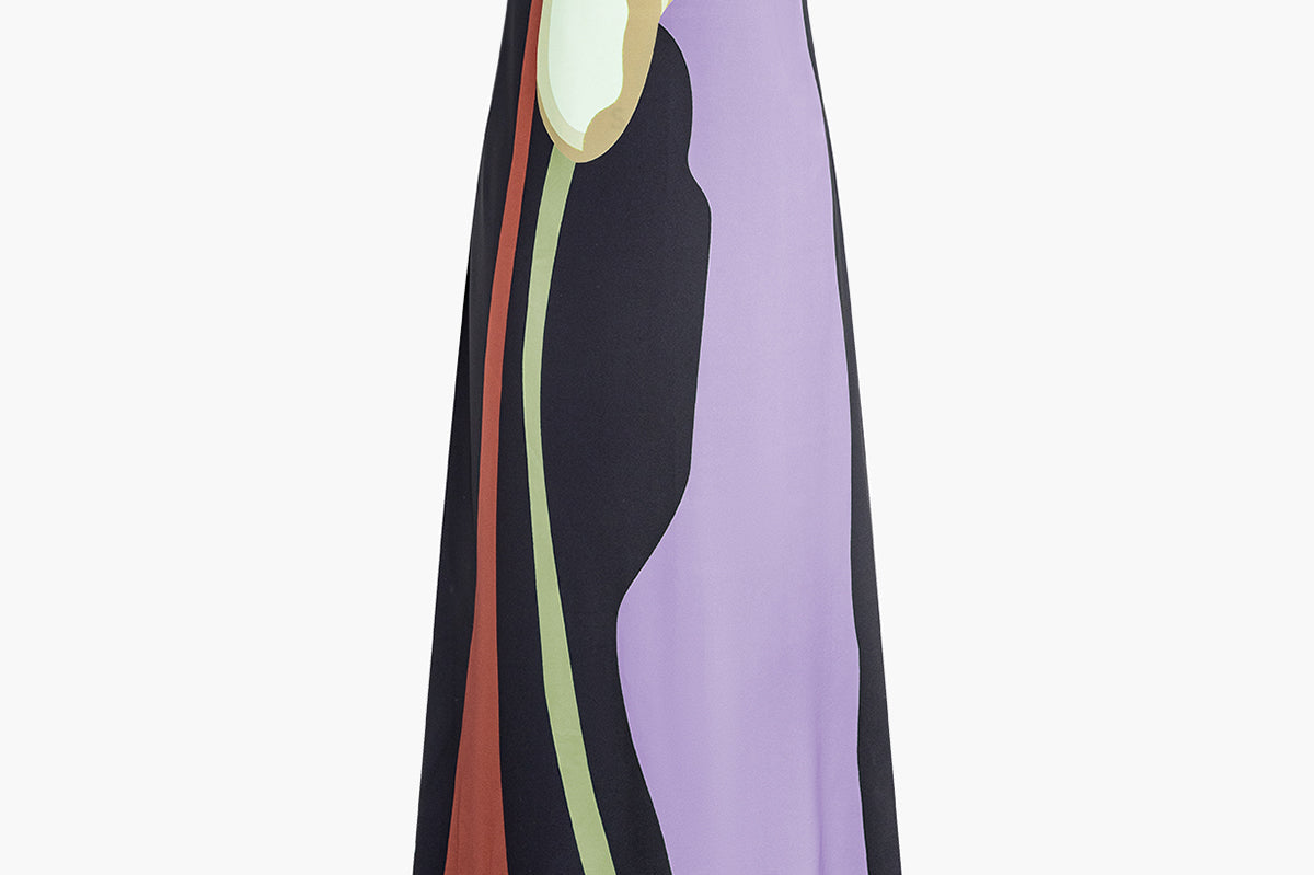Lang Floral Print Split Tube Maxi Kjole – Lett og Komfortabel Maxikjole Dame til Bryllup 9