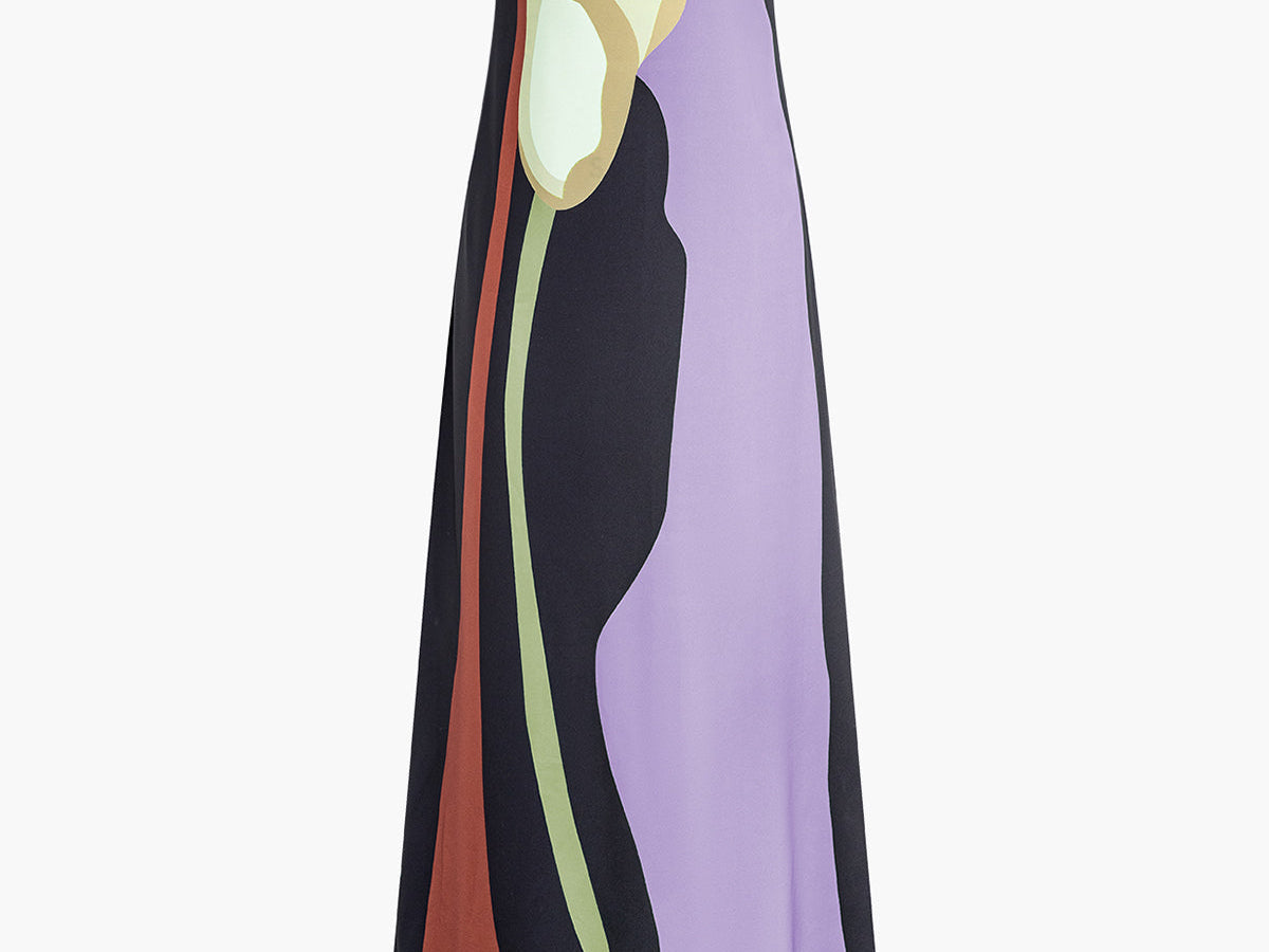 Lang Floral Print Split Tube Maxi Kjole – Lett og Komfortabel Maxikjole Dame til Bryllup 9