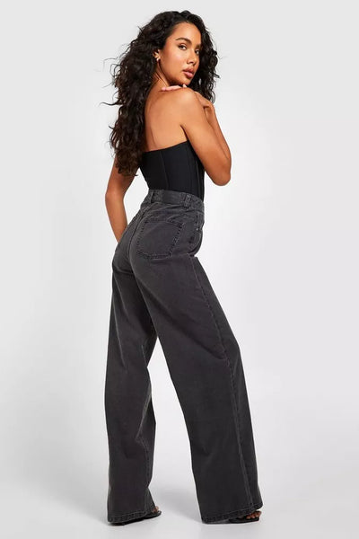 HIGH RISE WIDE LEG JEANS