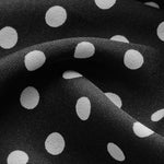 Polka Dot Maxi Kjole med V-hals og Uten Ermer – 100% Polyester 2