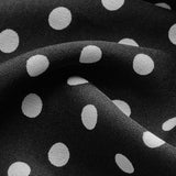 Polka Dot Maxi Kjole med V-hals og Uten Ermer – 100% Polyester 2