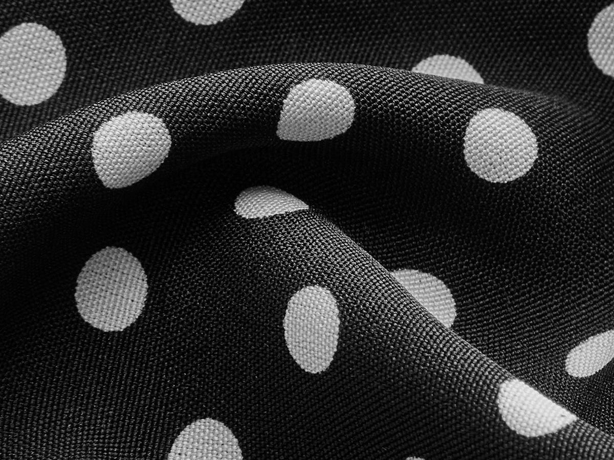 Polka Dot Maxi Kjole med V-hals og Uten Ermer – 100% Polyester 2