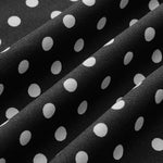 Polka Dot Maxi Kjole med V-hals og Uten Ermer – 100% Polyester 3