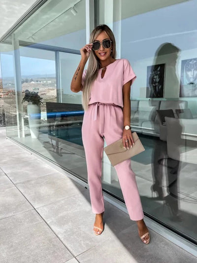 Bella - Jumpsuit med V-hals