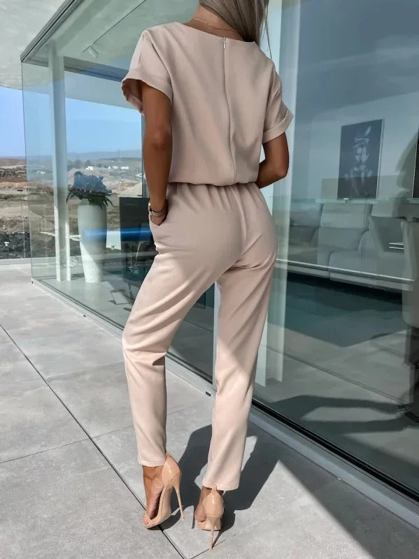 Bella - Jumpsuit med V-hals